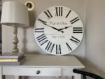 Cafe de Paris White Farmhouse Clock