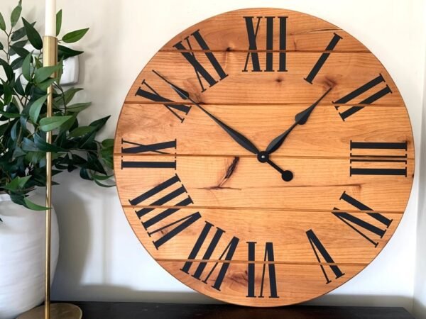 Large Alder Wall Clock