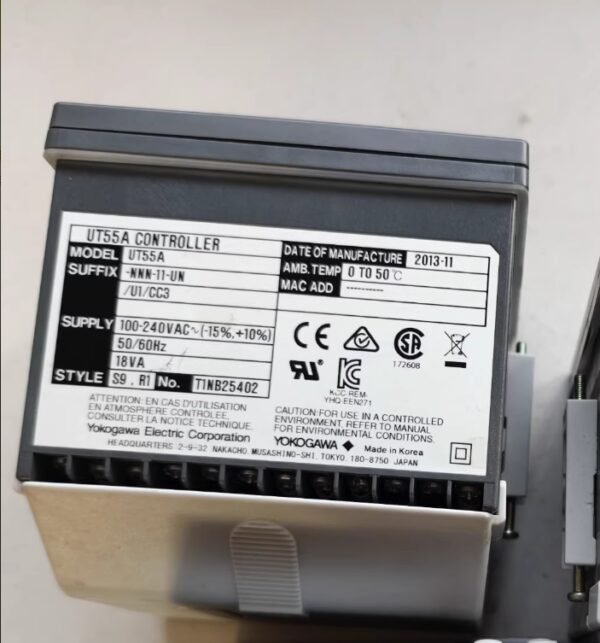 YOKOGAWA temperature controller UT55A-NNN-11-UN/CC3[USED]