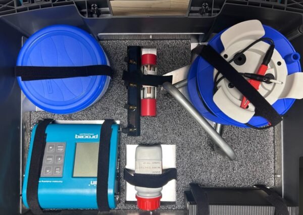 Proceq, a Swiss company, offers a brand-new unused machine, the Canin+ steel corrosion tester, which also comes with a concrete resistivity testing module.