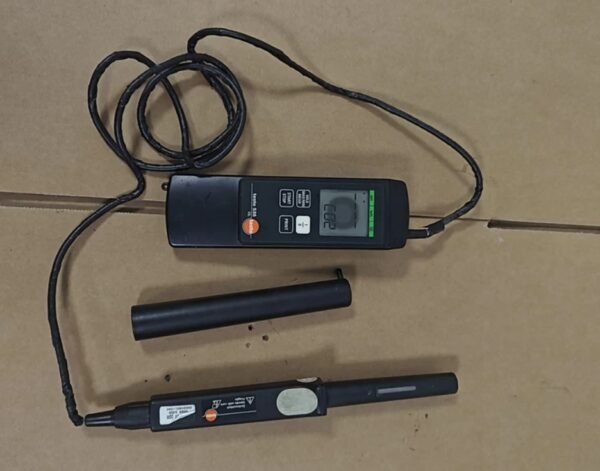 Testo 535 Handheld Carbon Dioxide Meter Complete with main unit and probe. Photographs of the actual product are provided.