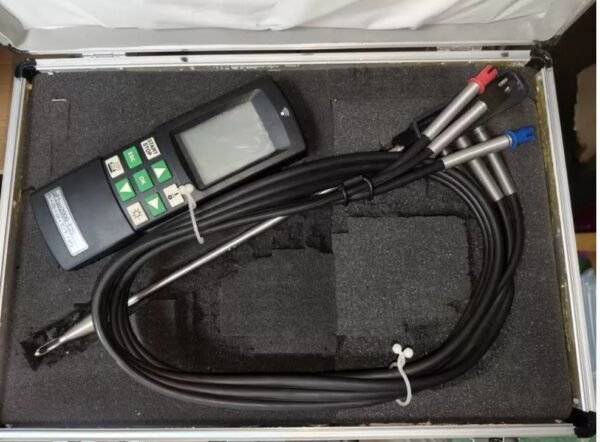 Testo 325-M gas analyzer, with probe, complete accessories, well preserved, and functioning properly