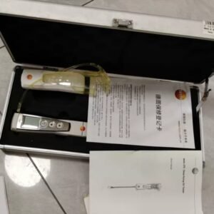Testo 270 Oil Tester, including the main unit and probe as a set, with an aluminum box and user manual. The functions are all intact.