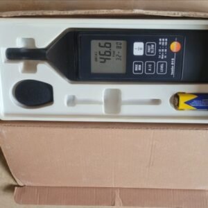 Testo 815 Noise Tester, Sound Level Meter Function is normal. Testo 815 Sound Level Meter: Widely applicable for measuring the operating noise of HVAC (Heating, Ventilation, and Air Conditioning) systems, heating and combustion systems. Instrument actual test: Function is normal. Equipped with high-capacity alkaline 9V battery, box, and windproof cover.